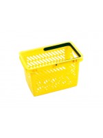 Покупательская пластиковая корзина VKF Renzel GmbH 20л, 1 ручка, желтая (RAL 1021)