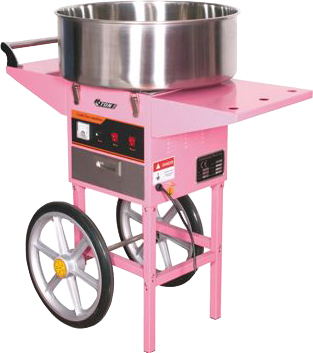Аппарат для приготовления сахарной ваты Starfood ET-MF (720 мм) с тележкой (1633010)